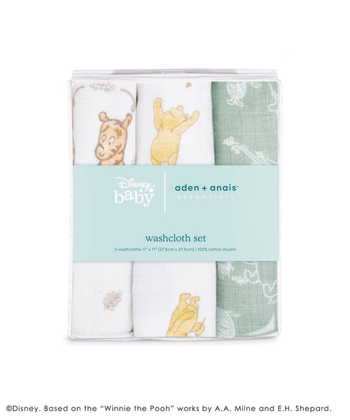 ベビー モスリンウォッシュクロスセット3枚入り Disney ディズニー ウィニーアンドフレンズ Ewccdij 超歓迎された Frie Winnie