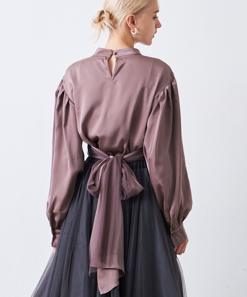 【新品】la belle etude バックリボンブラウス la belle Etude - 【新品】la belle etude バックリボンブラウスの通販