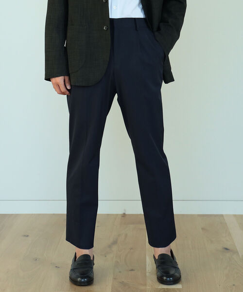 パンツ スラックス B:MING by BEAMS / NOMAD メランジ調 1プリーツ スラックス