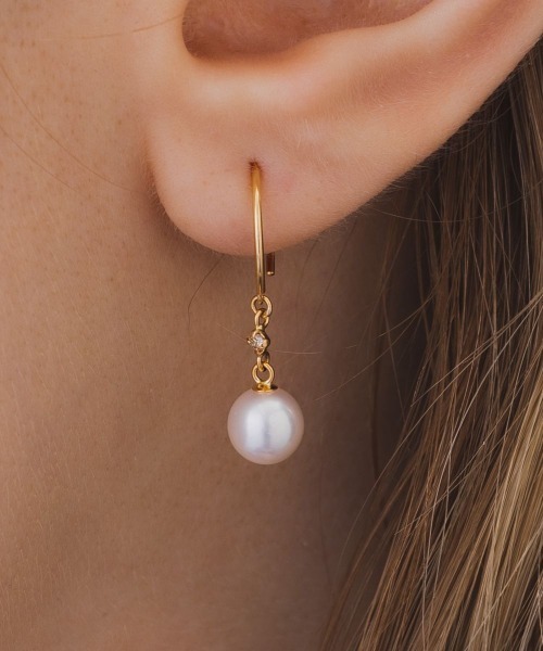 4℃（ヨンドシー） ピアス K18イエローゴールド ピアス レディース