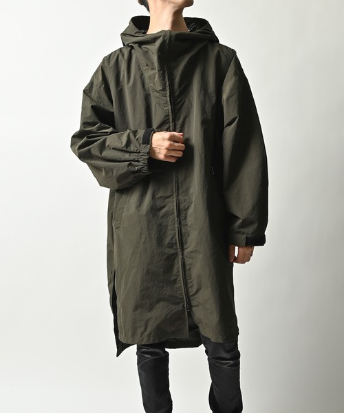 コート モッズコート 【ADAMPATEK/アダムパテック】 looose hooded coat/フード付きルーズコート ADAMPATEK/アダムパテック looose hooded