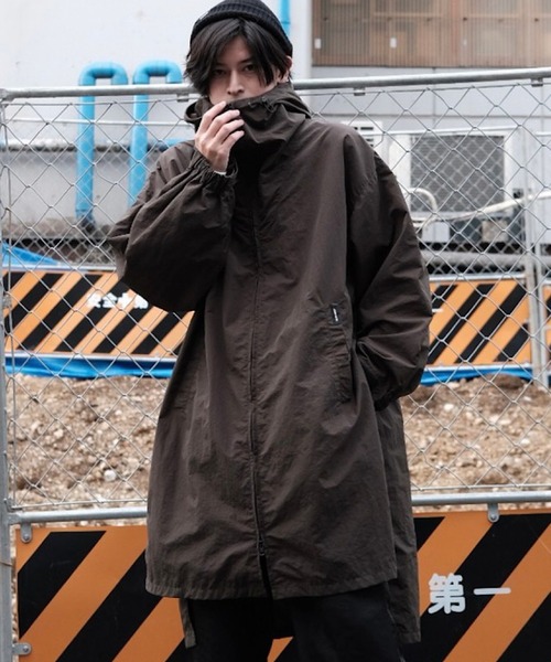 コート モッズコート 【ADAMPATEK/アダムパテック】 looose hooded coat/フード付きルーズコート ADAMPATEK/アダムパテック looose hooded