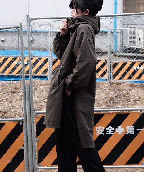 コート モッズコート 【ADAMPATEK/アダムパテック】 looose hooded coat/フード付きルーズコート ADAMPATEK/アダムパテック looose hooded