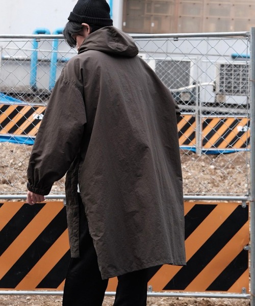コート モッズコート 【ADAMPATEK/アダムパテック】 looose hooded coat/フード付きルーズコート ADAMPATEK/アダムパテック looose hooded