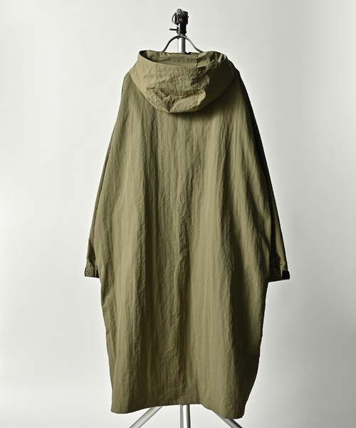 コート モッズコート 【ADAMPATEK/アダムパテック】 looose hooded coat/フード付きルーズコート ADAMPATEK/アダムパテック looose hooded