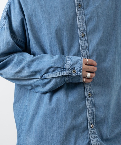 シャツ ブラウス 【 直営店・ZOZOTOWN限定 】 5.5oz ムラ糸デニム L/Sシャツ / - LIMITED - 5.5oz DENIM L 5oz 直営店 ZOZOTOWN限定 ムラ糸デニム L/Sシャツ LIMITED DENIM