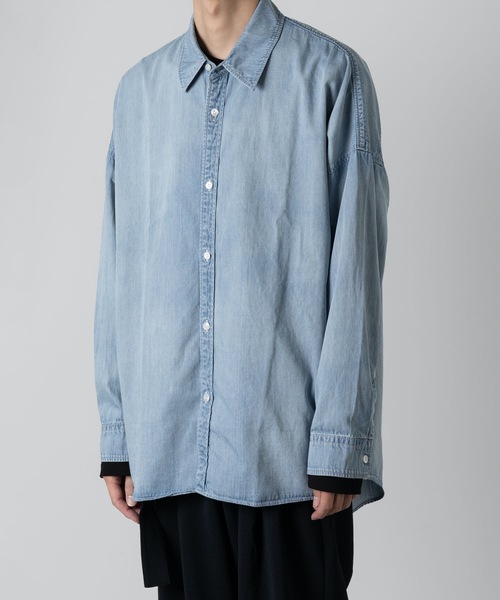 シャツ ブラウス 【 直営店・ZOZOTOWN限定 】 5.5oz ムラ糸デニム L/Sシャツ / - LIMITED - 5.5oz DENIM L 5oz 直営店 ZOZOTOWN限定 ムラ糸デニム L/Sシャツ LIMITED DENIM