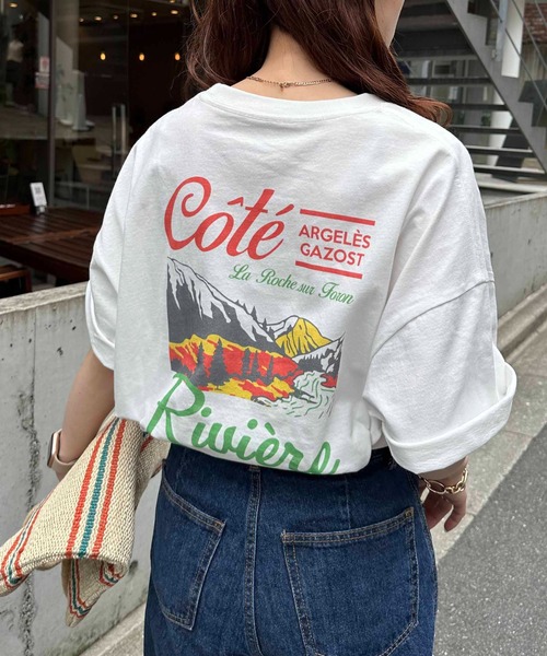 ナイキ☆バックプリント★オーバーサイズ★Tシャツ☆レディース【ユニセックス】S Discoat tシャツ 「WEB限定」CoteスーベニアバックプリントT