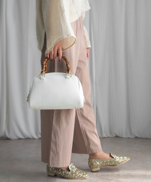 minia ハンドバッグ バンブーハンドルボストンバッグ : ZOZOTOWN Yahoo 