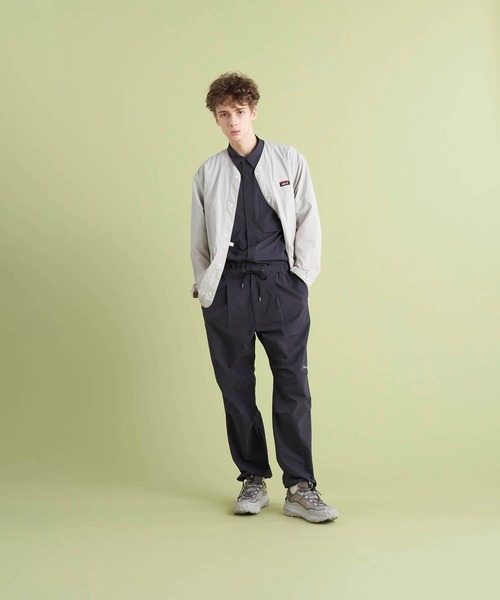 ジャケット ノーカラージャケット NYLON TUSSER NO COLLAR JACKET 