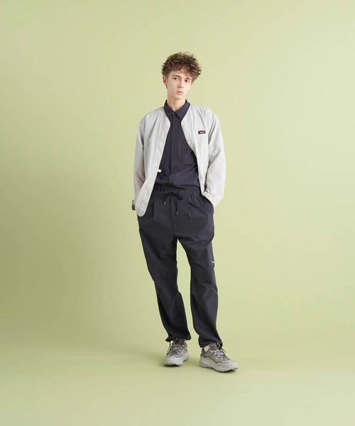 ジャケット ノーカラージャケット NYLON TUSSER NO COLLAR JACKET  