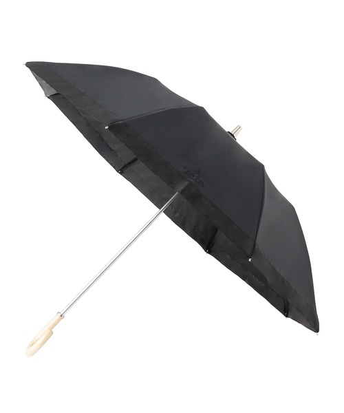 新品★ランバンコレクション★オーガンジーグログラン晴雨兼用折りたたみ日傘★ピンク 晴雨兼用折りたたみ日傘 グログランリボン（折りたたみ傘