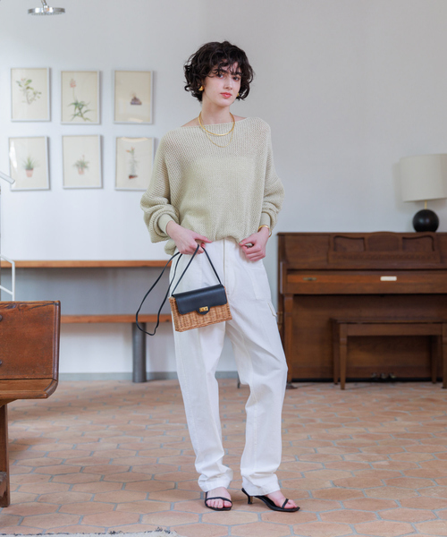 Rouge vif ニット セーター ラメメッシュワイドニットプル