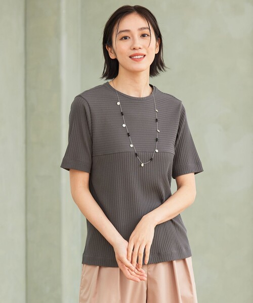 tシャツ 「アンサンブル対応・洗える」ハンディ トップス レディース 自由区 tシャツ 「アンサンブル対応・洗える」ハンディ トップス