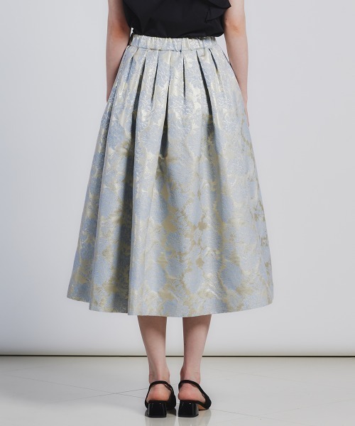 Sov. スカート シャイニージャガードボリュームスカート : ZOZOTOWN
