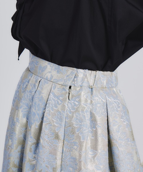 【sov. 】シャイニージャガードボリュームスカート　38 新品未使用✩⡱ sov. 】シャイニージャガードボリュームスカート 38 新品未使用