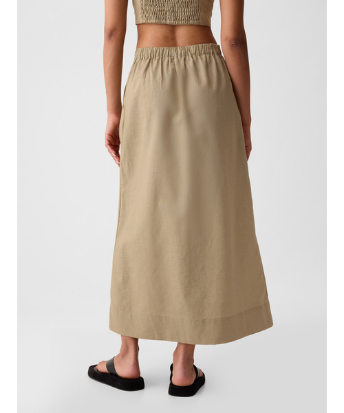 GAP スカート コットンリネン マキシスカート : ZOZOTOWN Yahoo