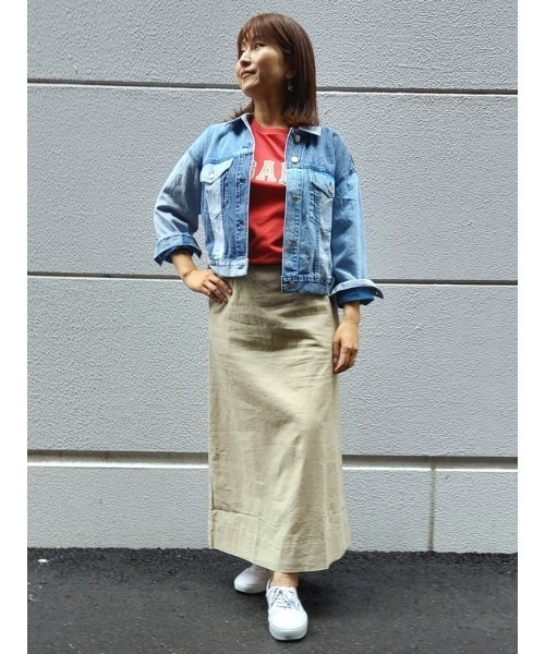 GAP スカート コットンリネン マキシスカート : ZOZOTOWN Yahoo