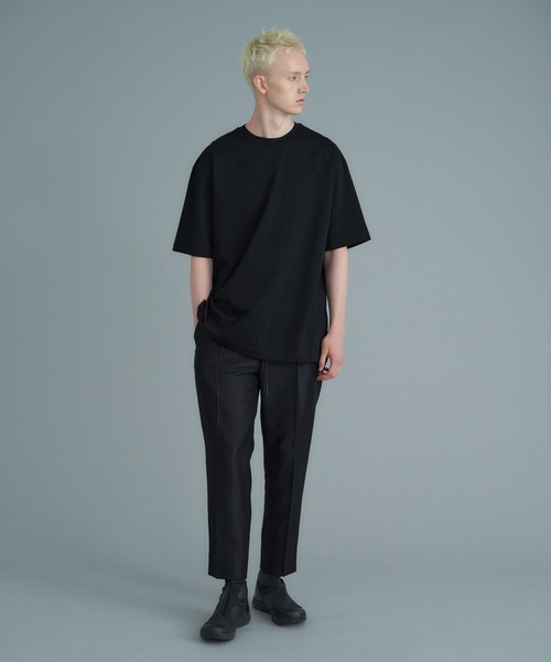 Nonnative センタープリーツ　黒 スラックス ゴムウエスト　サイズ　1 セール】[UNE ORIGINAL]【低身長 / 高身長用 サイズ＆丈が選べる