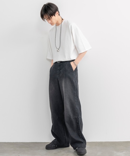 SINSS ネックレス Leather cord drop necklace / レザーコードドロップ