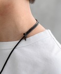 ネックレス Leather cord drop...の詳細画像5