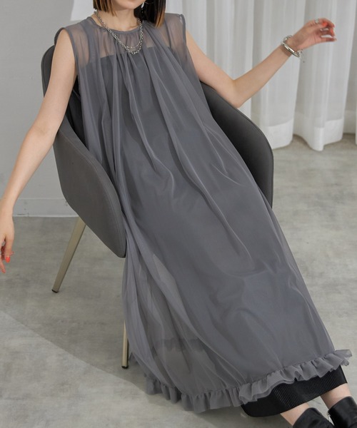 each alchemist チュニック フリルヘムノースリチュールワンピース