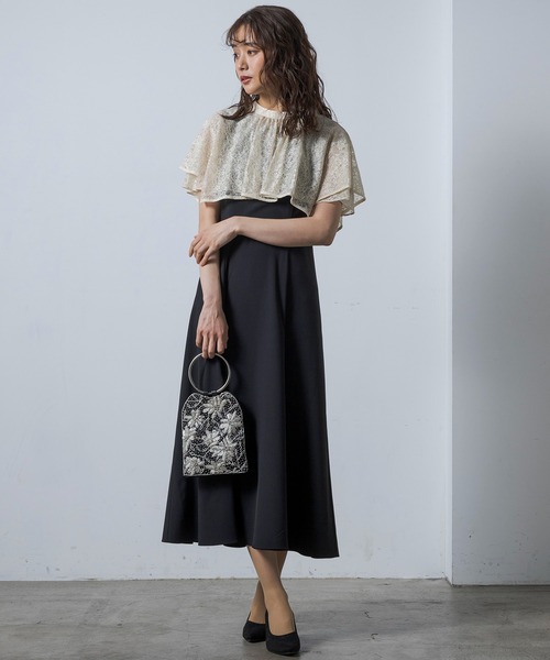 form forma（フォルムフォルマ） ドレス (2way)ラメレースボレロ