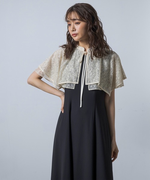 form forma（フォルムフォルマ） ドレス (2way)ラメレースボレロ