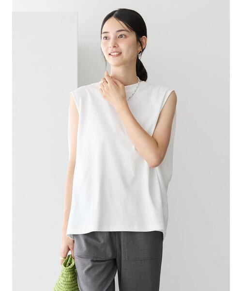 tシャツ ショルダータックノースリーブプルオーバー レディース green label relaxing tシャツ ショルダータック ノースリーブ