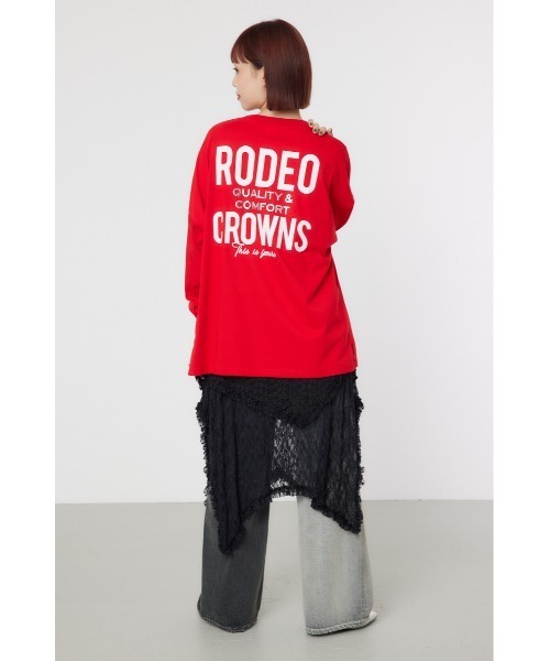 RODEO CROWNS WIDE BOWL tシャツ MSロゴL/S Tシャツ レディース