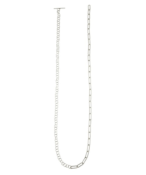 e.m.（イーエム） ネックレス silver ミックスチェーンネックレス/24AW