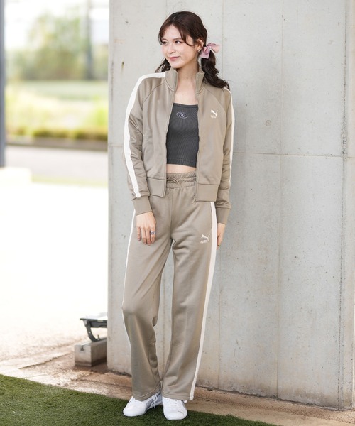 PUMA LIBERTY レディース　トラックパンツ Amazon | [プーマ] コラボ リバティ ジャージ ストレートパンツ