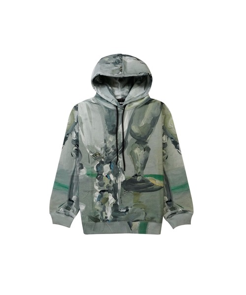 パーカー MSGM×JAN DE VIEGHERコラボレーショングラフィックパーカー レディース