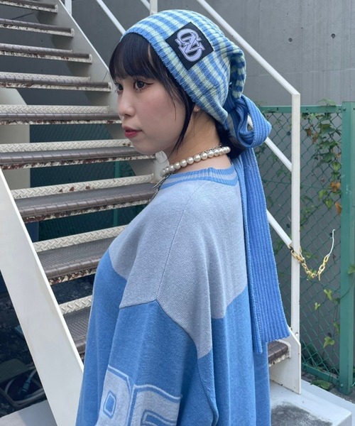 CANDY STRIPPER ニット帽 Candy Stripper ニット帽 ニットキャップ BORDER RIBBON