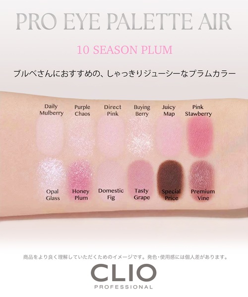 CLIO アイシャドウ クリオ プロ アイ パレット エアー 10
