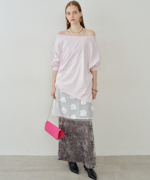 ワンピース Rose pattern camisole dress / ローズパターン