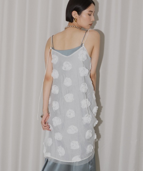 【新品】yae ローズパターンキャミソールドレス Rose pattern camisole dress / ローズパターンキャミソール