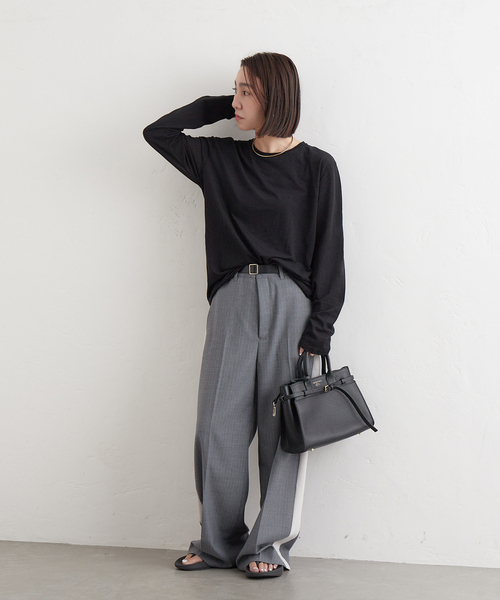 JOURNAL STANDARD tシャツ 「追加3」クルーネックシアーロングT