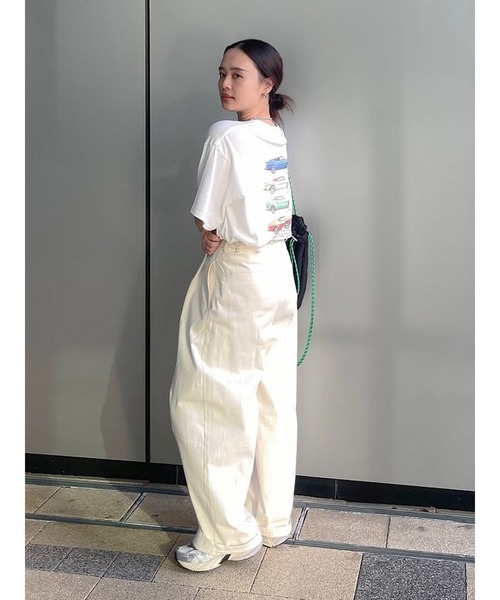 ungrid コクーンチノパンツ　S ホワイト Ungrid（アングリッド） チノパン コクーンチノパンツ レディース