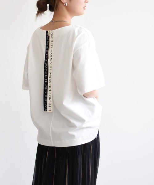 値下げ❤️【新品未使用】Eimee law 定価19.580円 Eimee Law 「Eimee Law」 半袖カットソー 38 ブラック