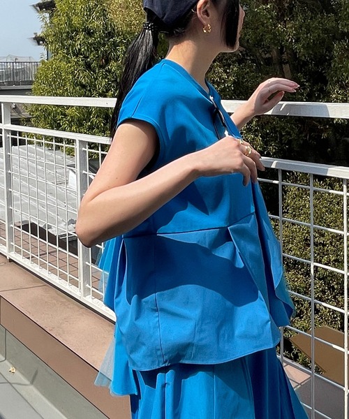 AULA AILA（アウラ アイラ） tシャツ タフタコンビネーションTシャツ