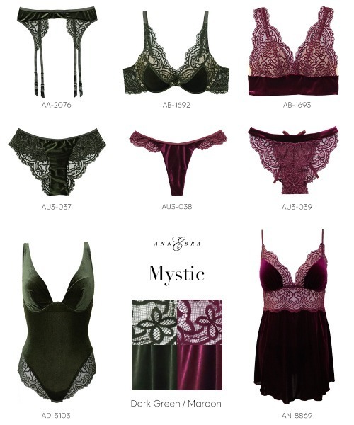 ANNEBRA（ファッション） ショーツ Mystic ベロア×レースバック