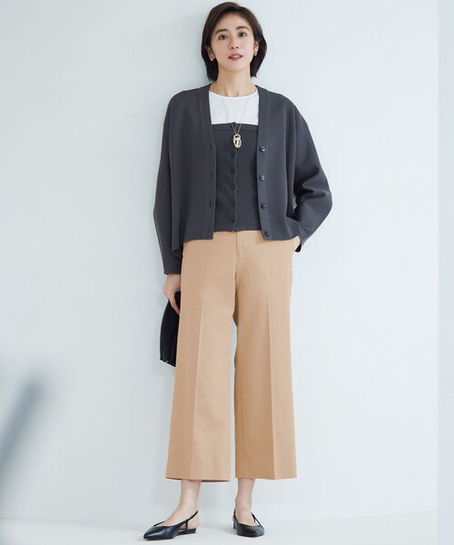 セザンヌ ワイドストレートレッグ クロップド丈 パンツ 関税込】セザンヌ ワイドストレート クロップド丈 パンツ