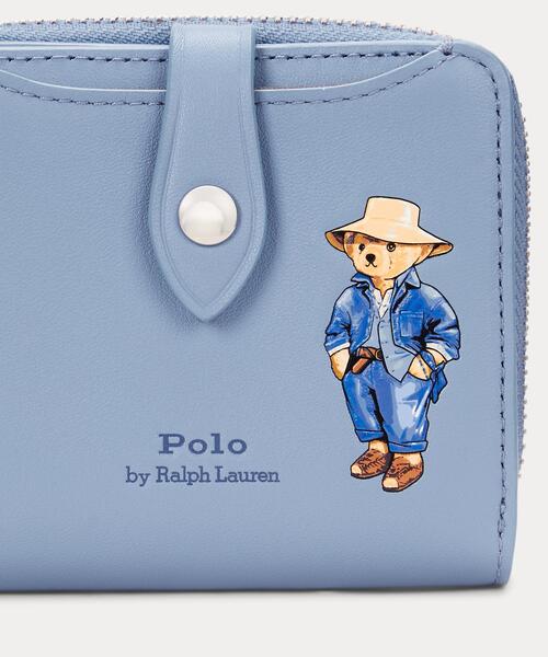 POLO RALPH LAUREN 財布 Polo ベア レザー コンパクト