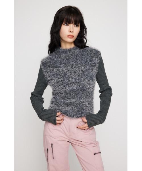 LAGUA GEM KNIT DOCKING ブルゾン LAGUA GEM | KNIT DOCKING ブルゾン (ブルゾン ) |SHEL'TTER