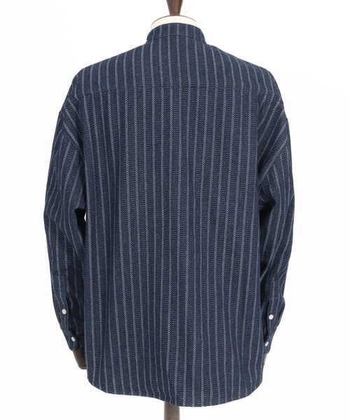 CAMBIO（カンビオ） シャツ ms5957-Herringbone Stripe Jacquard Denim