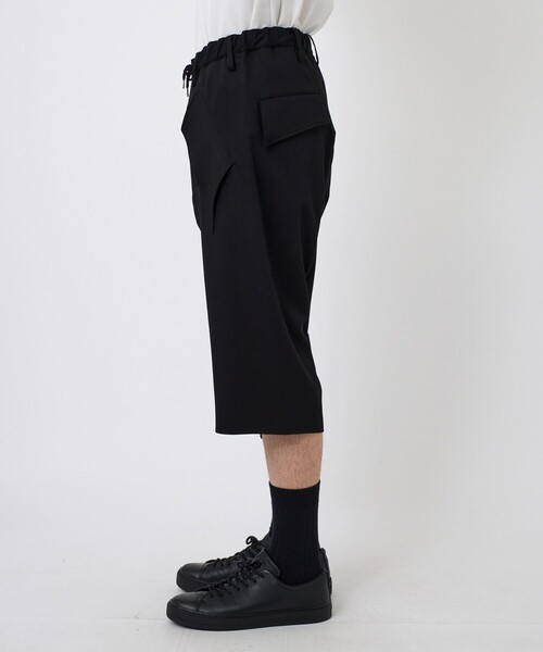 ハーフパンツ スラックス 「sulvam/サルバム」イージーハーフスラックス メンズの画像