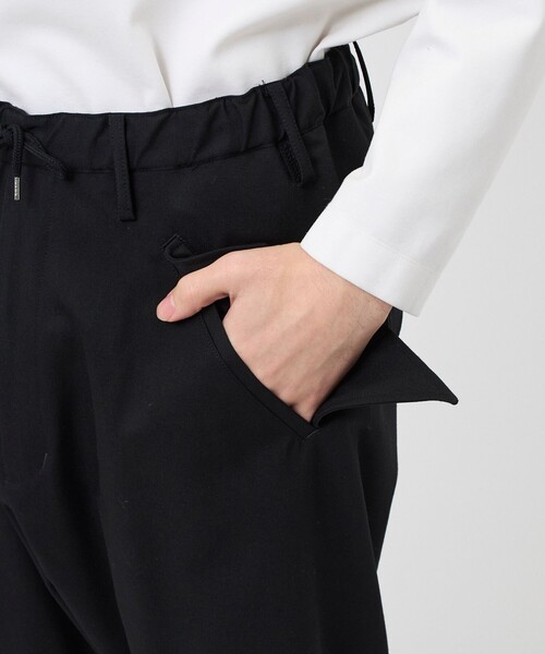 ハーフパンツ スラックス 「sulvam/サルバム」イージーハーフスラックス メンズの画像
