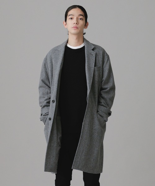 ✨️新品未使用✨️NANO UNIVERSE グレー チェスターコート NANO universe（ナノ・ユニバース） チェスターコート S グレー メンズ