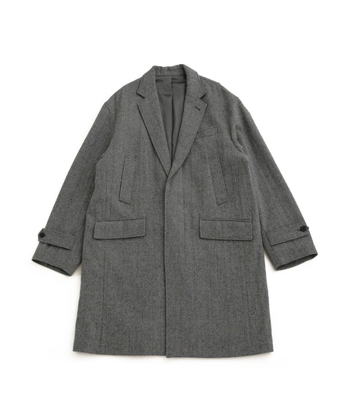 NANO universe（ナノ・ユニバース） チェスターコート S グレー メンズ